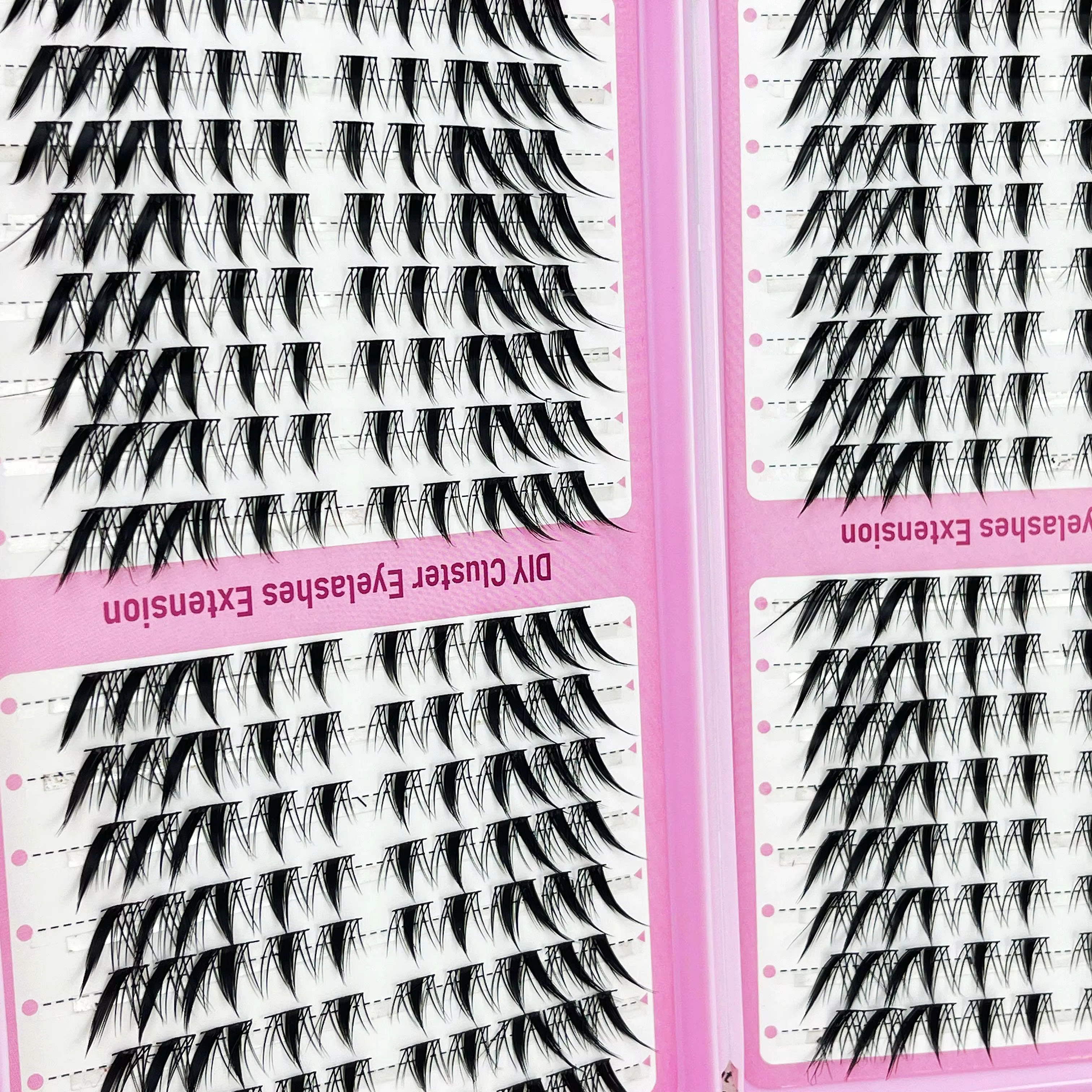 32 rangées de faux cils individuels en forme de C