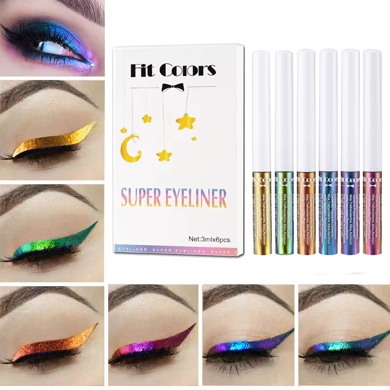 Ensemble d'eyeliner liquide caméléon doré
