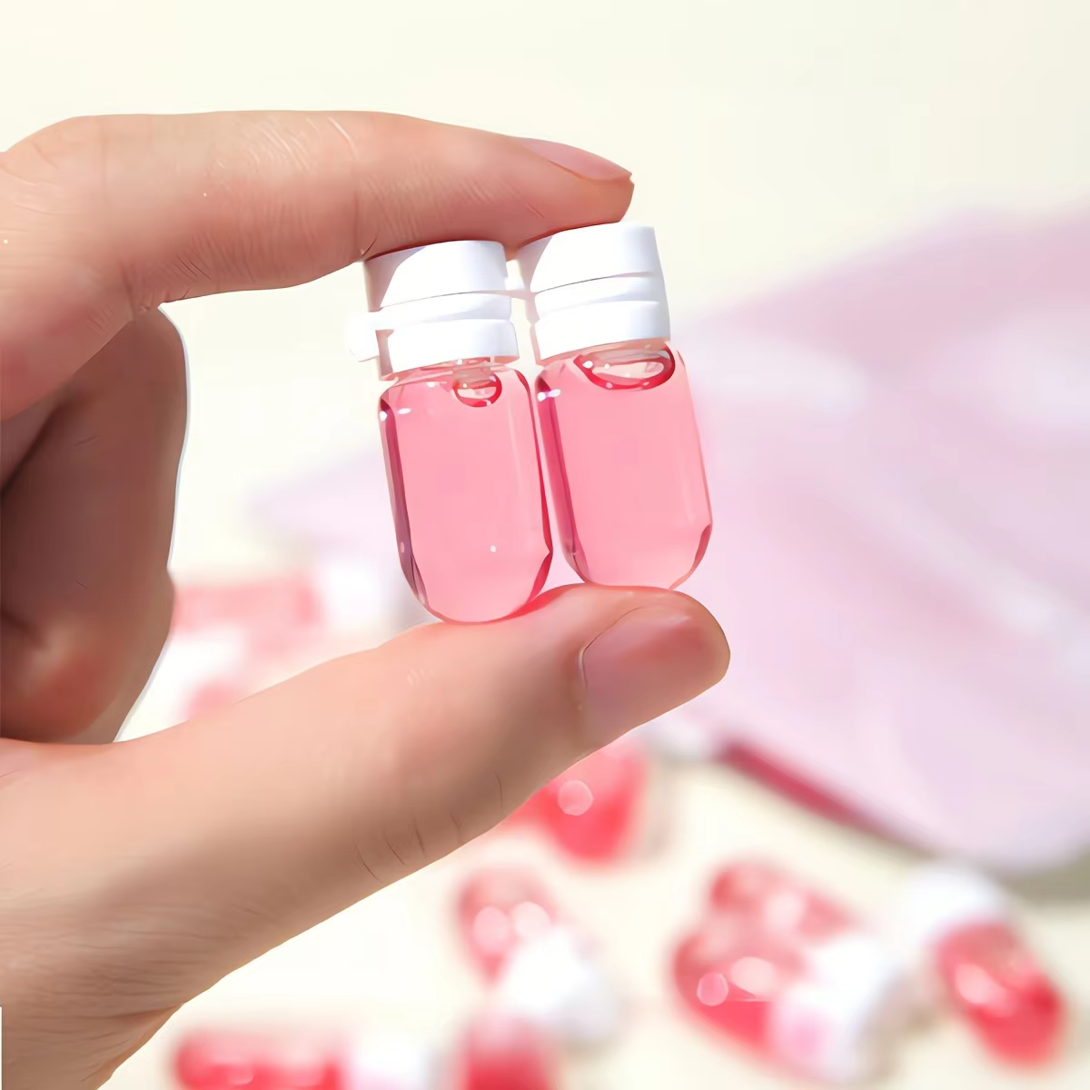 Bouteille de voyage transparente anti-fuite pour démaqucorporelle et gratitude, distributeur portable avec bouteille d'essence à couvercle rabattable séparée, 10 pièces