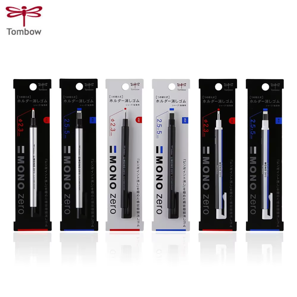 Tombow MONO zéro crayon rétractable gomme stylo poussoir caoutchouc ластик pour fournitures d'art dessin peinture école papeterie papeleria