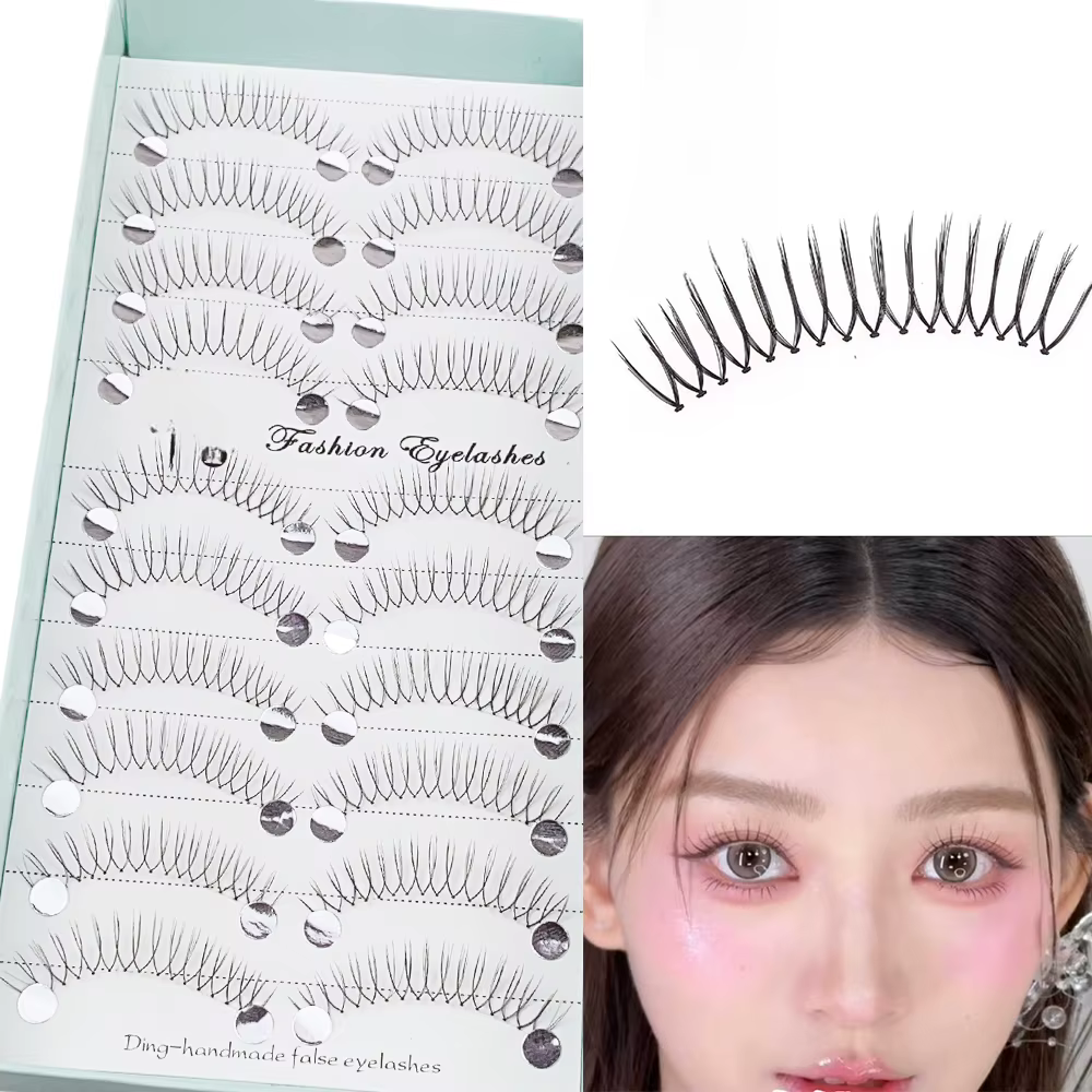 10 paires de faux cils Style Anime 11Mm recourbés en forme de C épaisseur 0.07 sans déformation