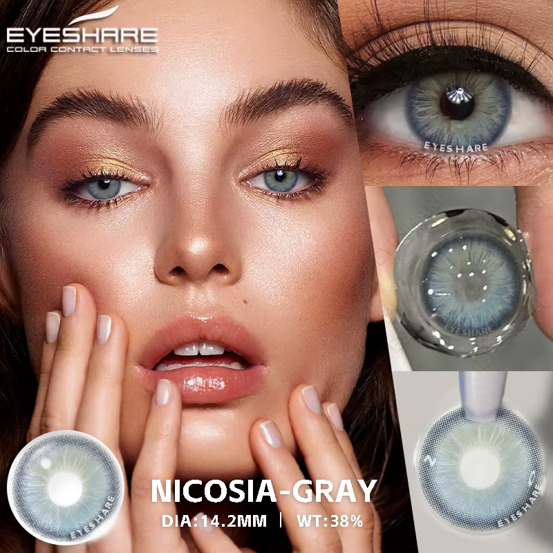 EYESHARE lentilles de contact mode yeux bleus