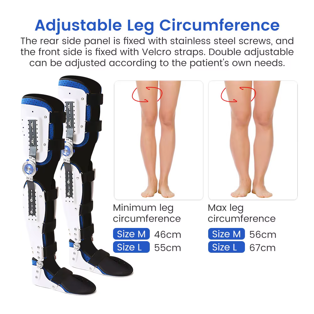 Orthèse réglable pour genou, cheville, pied, soutien des membres inférieurs, protection contre les fractures, soutien des articulations des jambes, soins de rééducation des ligaments
