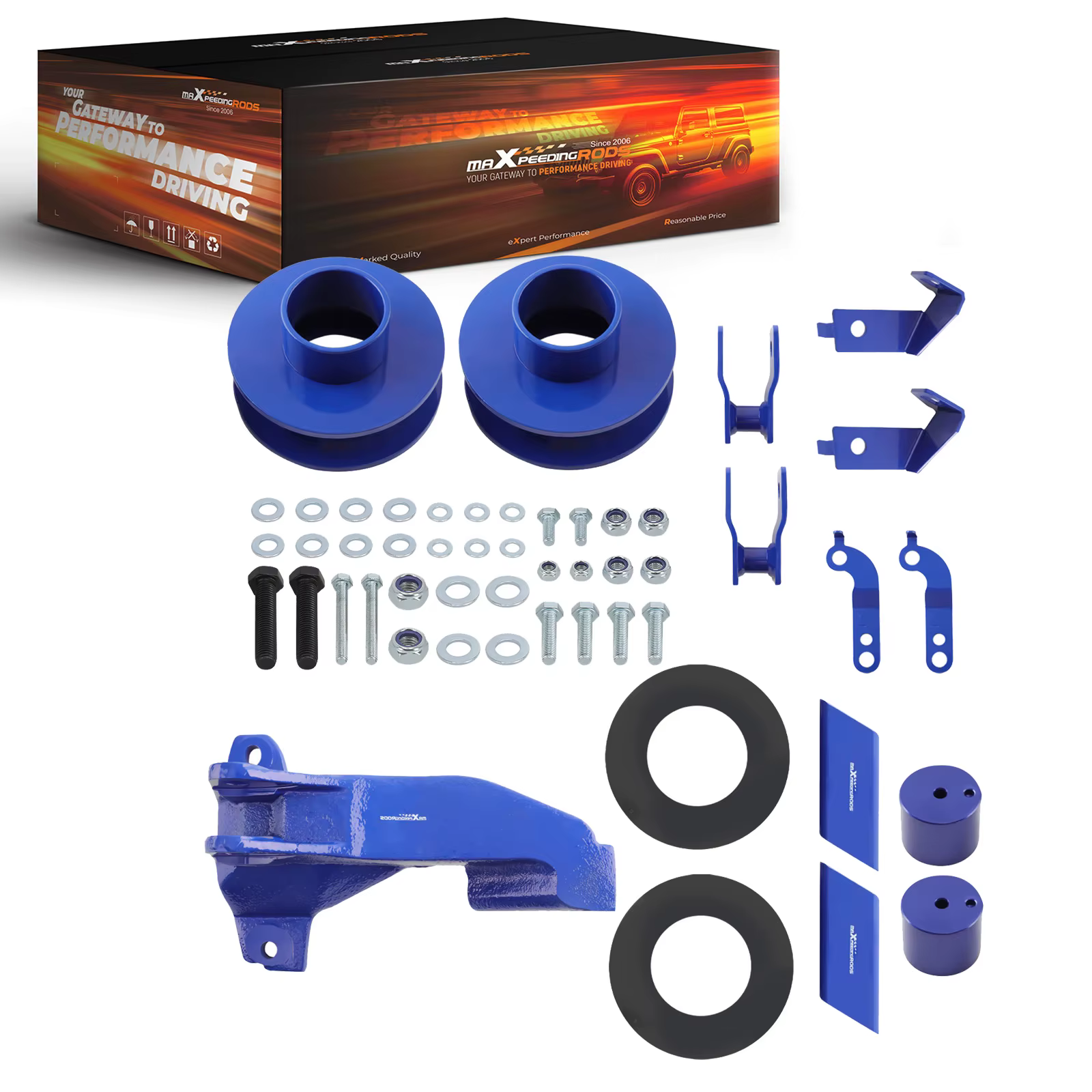 Kit de levage avant de 2,5 pouces pour Ford F250 F350 F450 2011-22 avec support de barre de direction