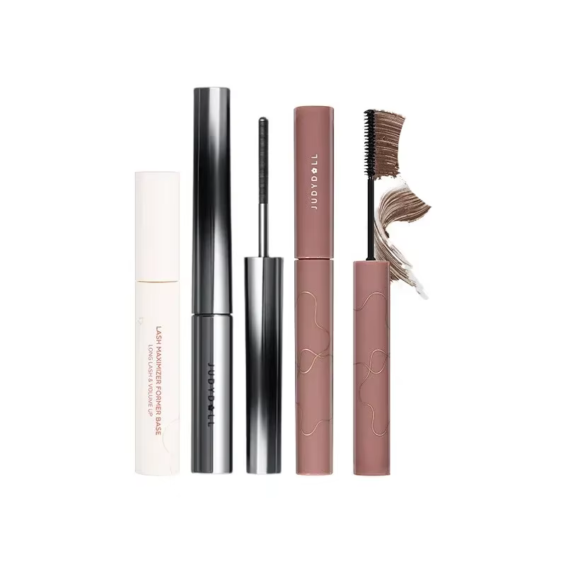 Judydoll Mascara tube en acier imperméable mince sans taches marron bouclé métal petit