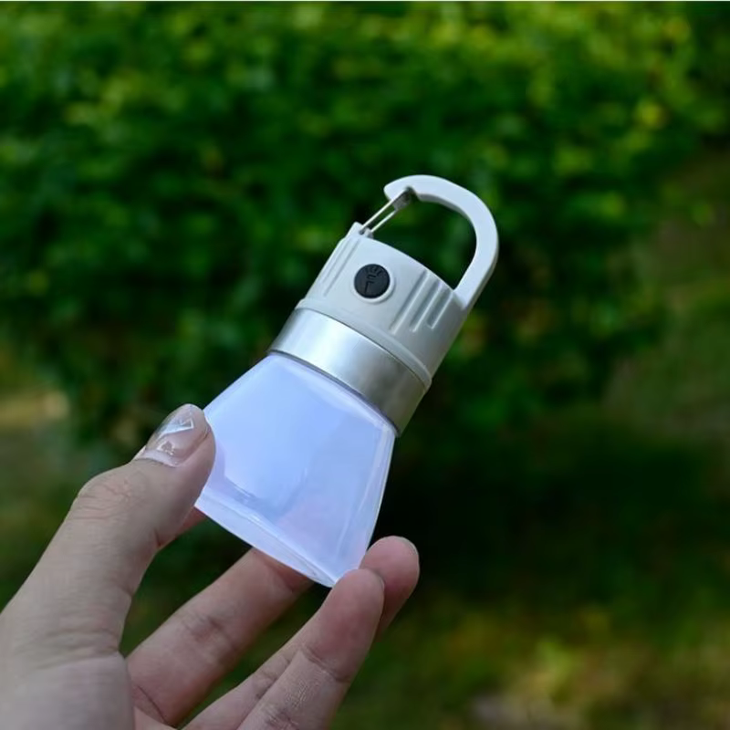 Lanterne de camping mini LED, design bouchon de bouteille, portable, à suspendre, pour tente, randonnée, pique-nique, urgence