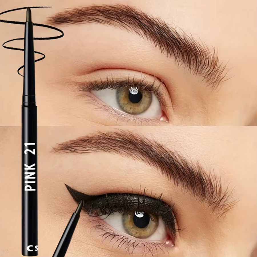 Paquet de 5 crayons Eyeliner noirs imperméables et résistants à la sueur-longue durée