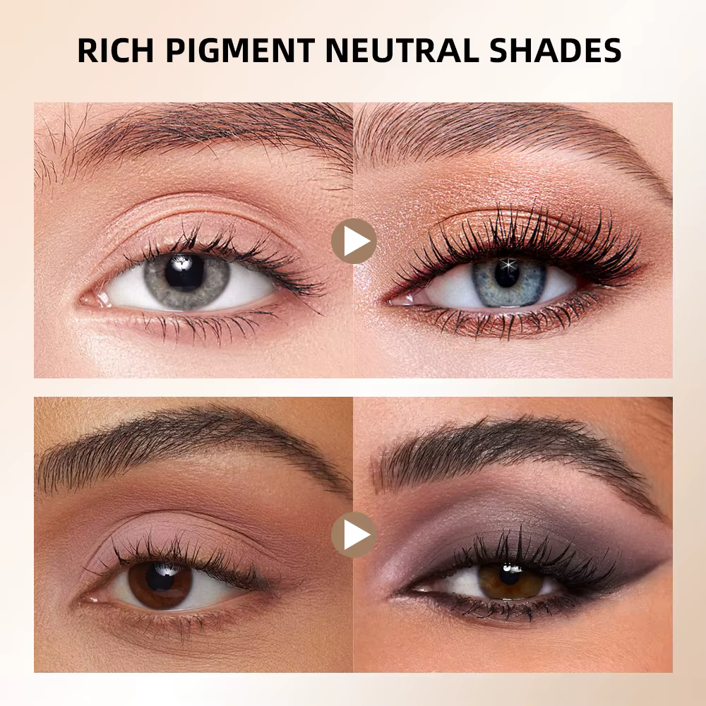 Naked 2 Basics Palette de fards à paupières neutres mats et ombre miroir Six couleurs contour