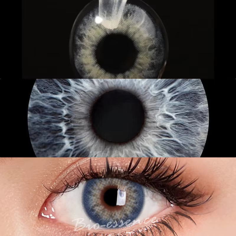 Bio-essence 1 paire de lentilles de Contact de couleur pour les yeux