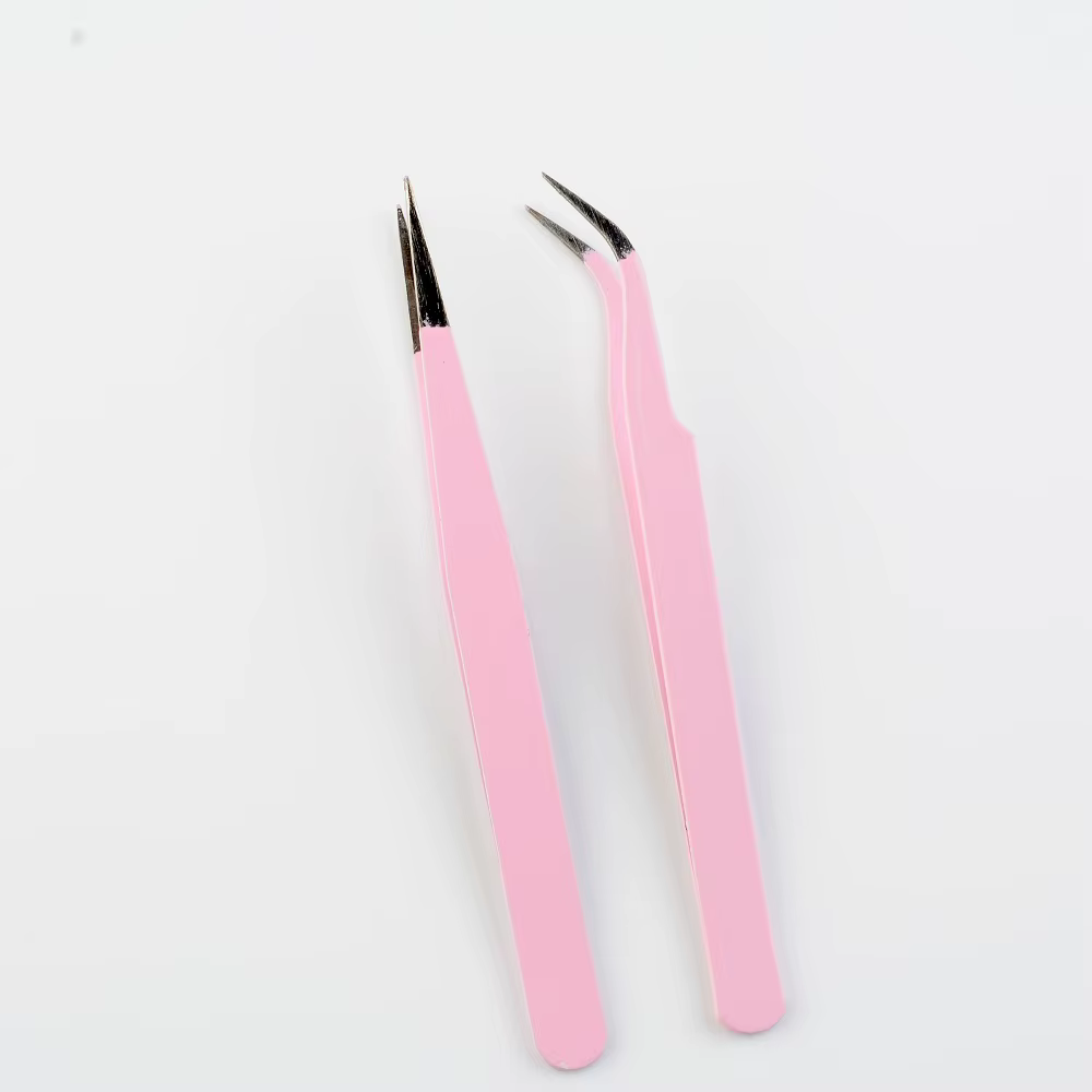 Pincettes en acier inoxydable pour Extension de cils